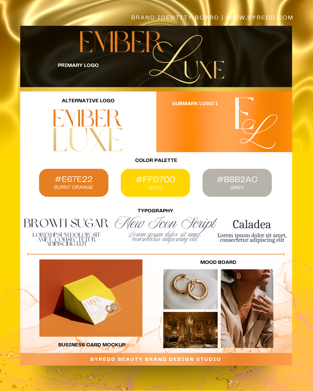Custom Brand Identity Board – Visual Branding for Small Businesses