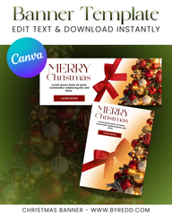 Merry Christmas - Website Banner (template)